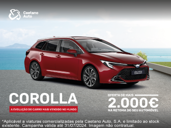 Toyota Corolla com mais 2.000€ na Retoma